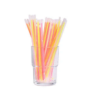 باك 100 قطعة أساور وباتونات مضيئة فلورية ✨🎉